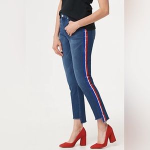 GULI jeans with red white and blue stripes